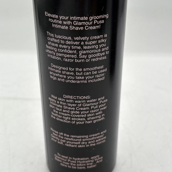 Booty Parlor Intimate Shave Cream Glamour Puss 8oz NEW - Picture 5 of 9